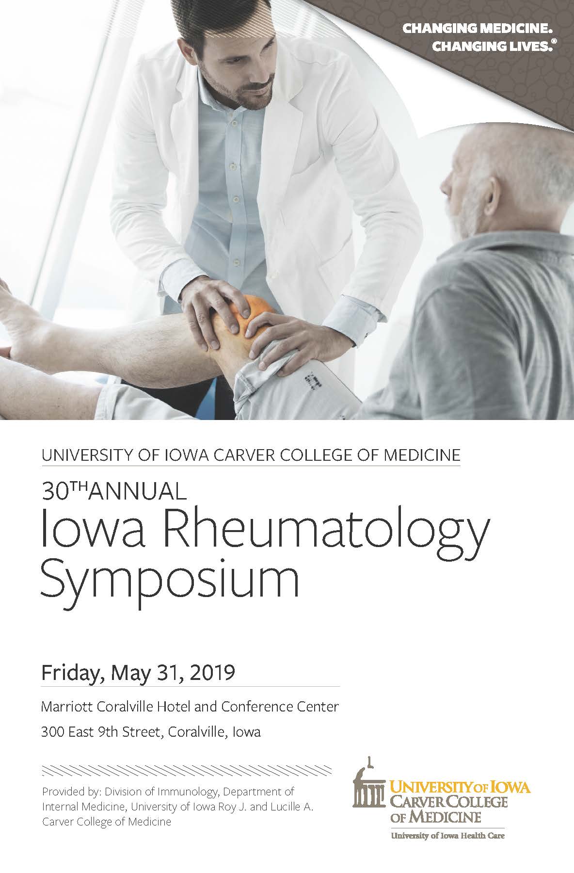 Iowa Rheumatology 2018 Symposium Banner